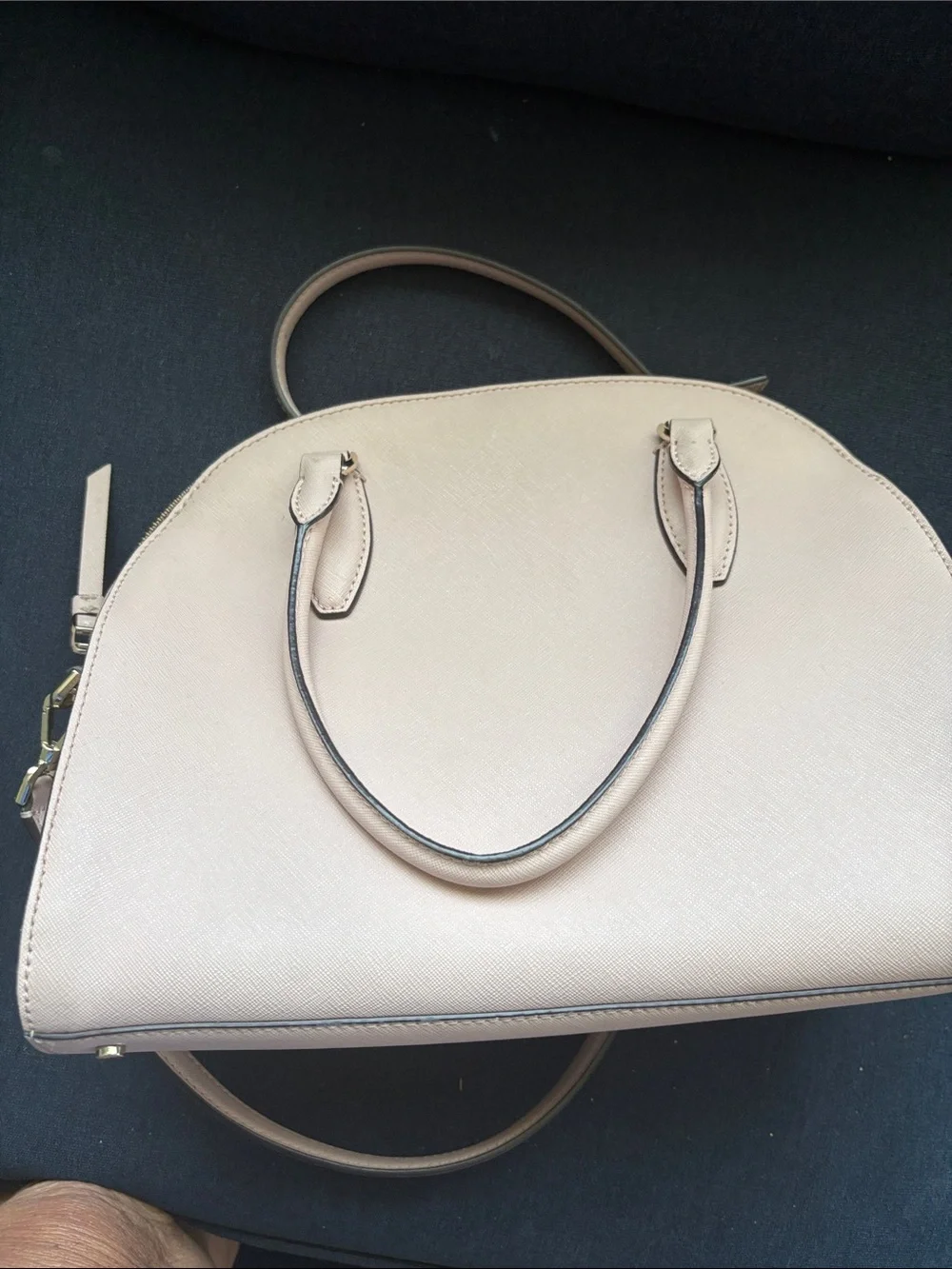 kate spade Pale Pink Dome Satchel with Crossbody Strap